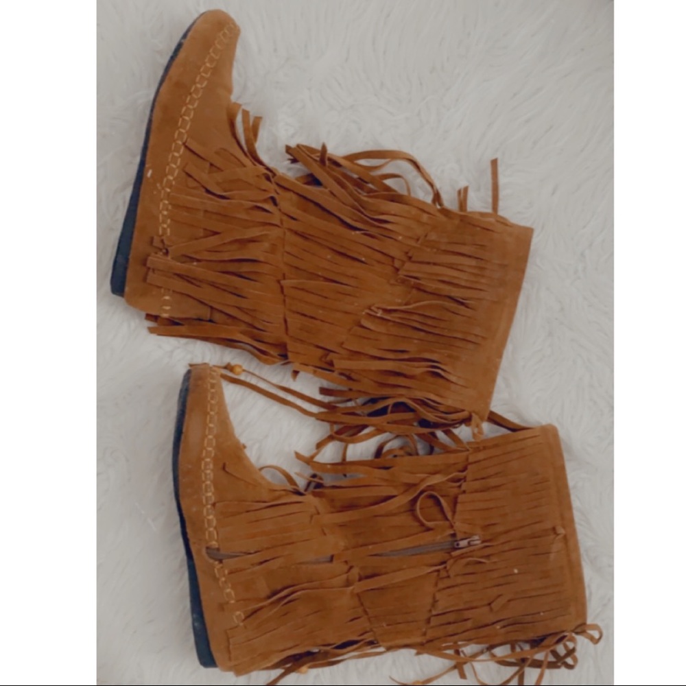 3 Layer Fringe Boots